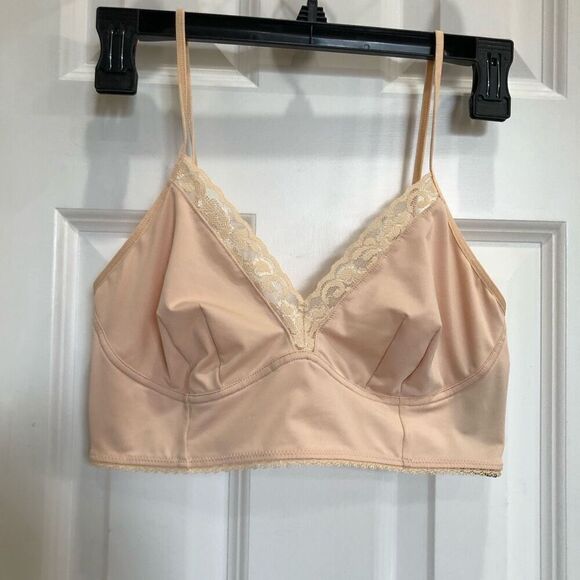 I.N.C. INTERNATIONAL CONCEPTS - NWT - L Sz Lg Lace-Trimmed Bralette/Almond Latte - Picture 12 of 13